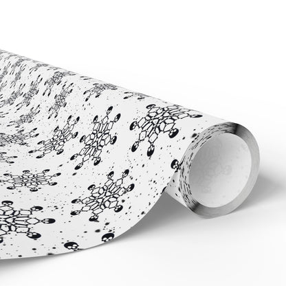 Skull Snowflakes Wrapping Paper