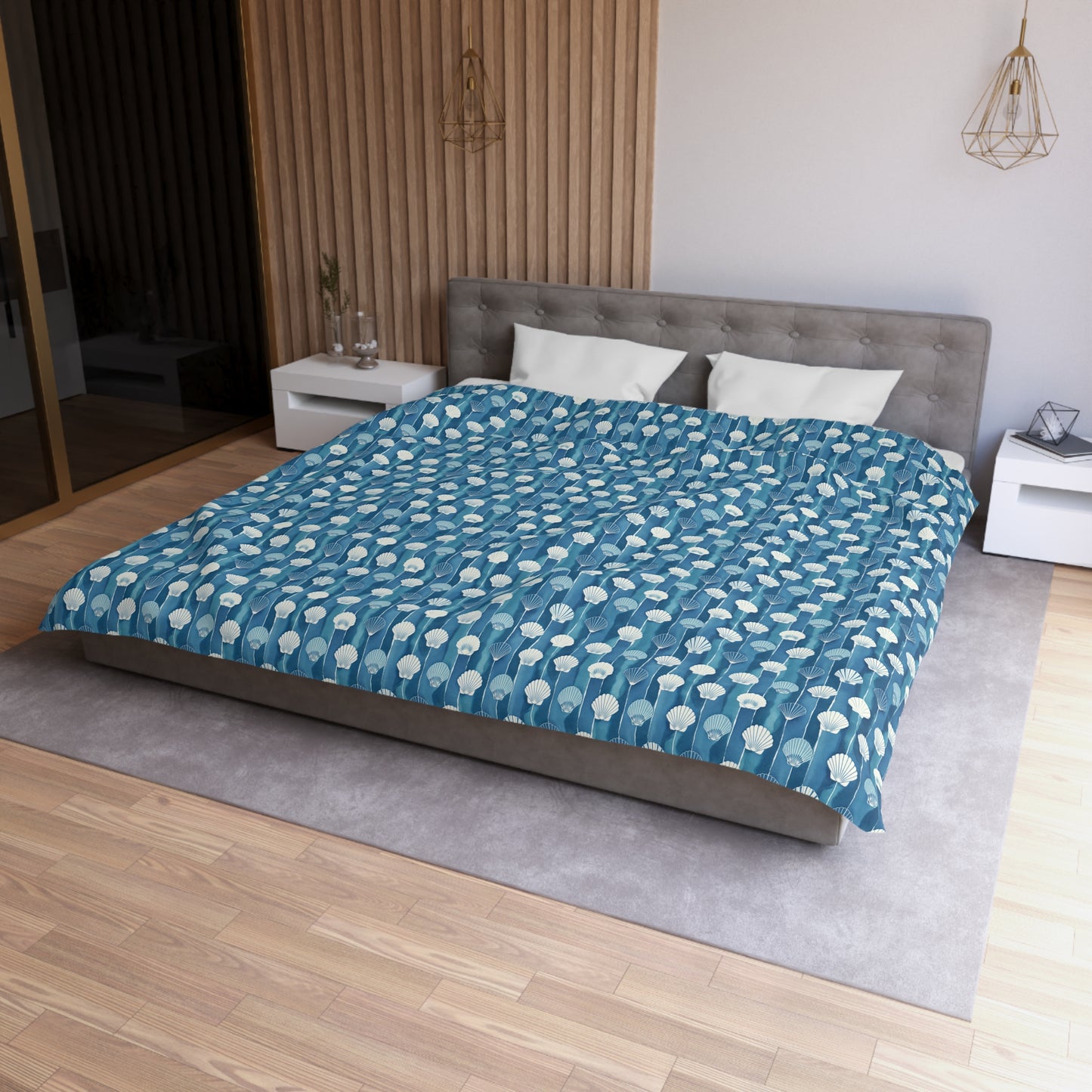 Oceanline Shells Microfiber Duvet Cover