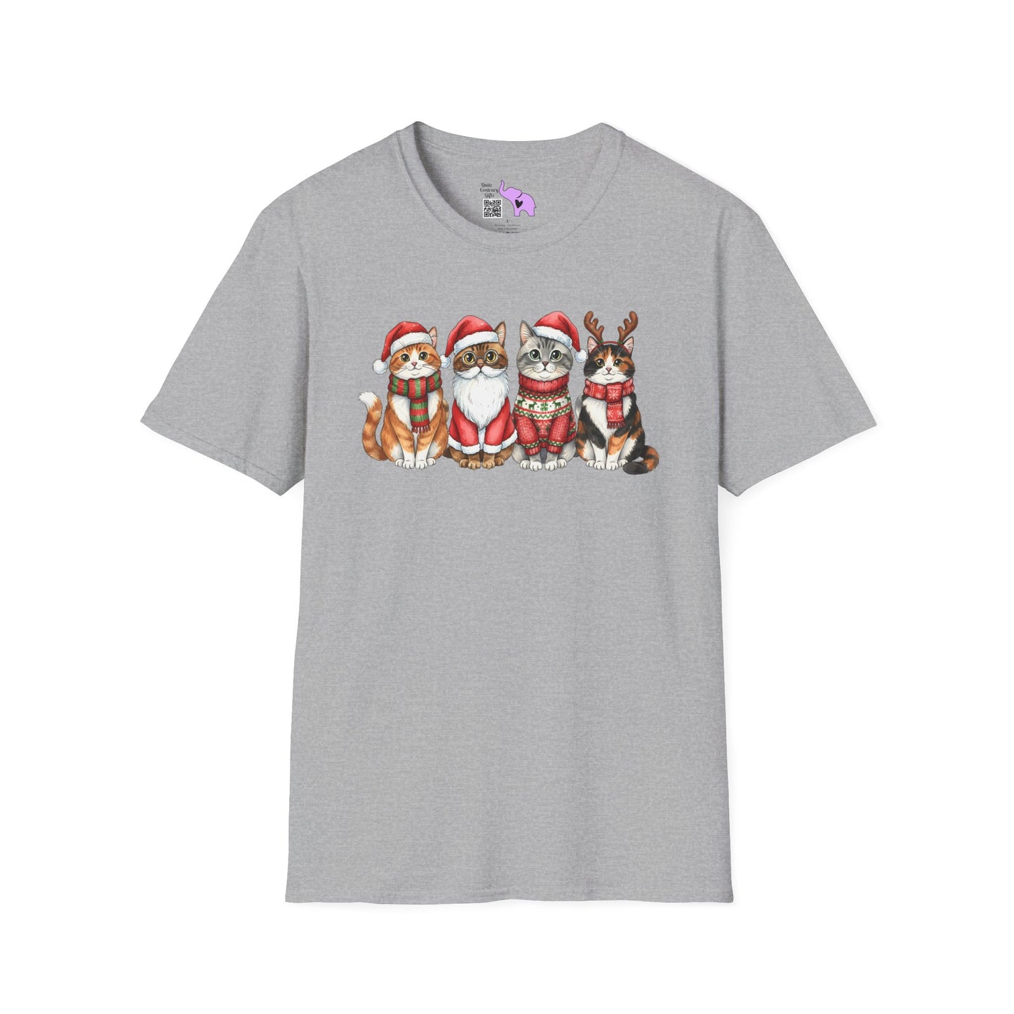 Santa Claus Cats Adult T-shirt