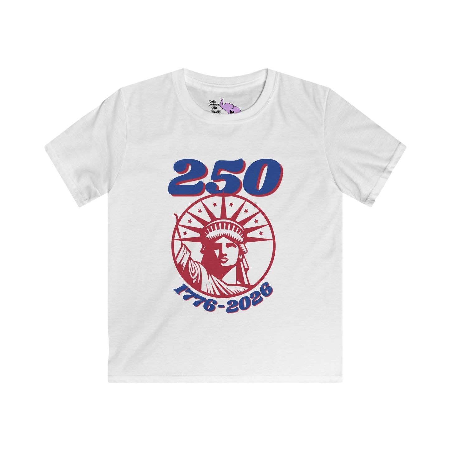 Statue of Liberty 250 1776-2026 Youth Softstyle Tee