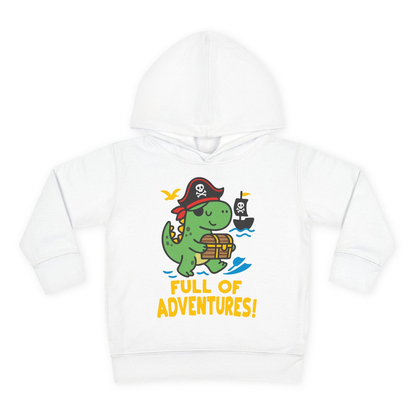 Full of Adventures (Dinosaur Pirate) Toddler Hoodie