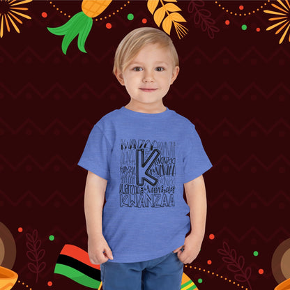 Kwanzaa Wordcloud Toddler Tee