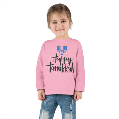 Happy Hanukkah 6 Toddler Long Sleeve Tee