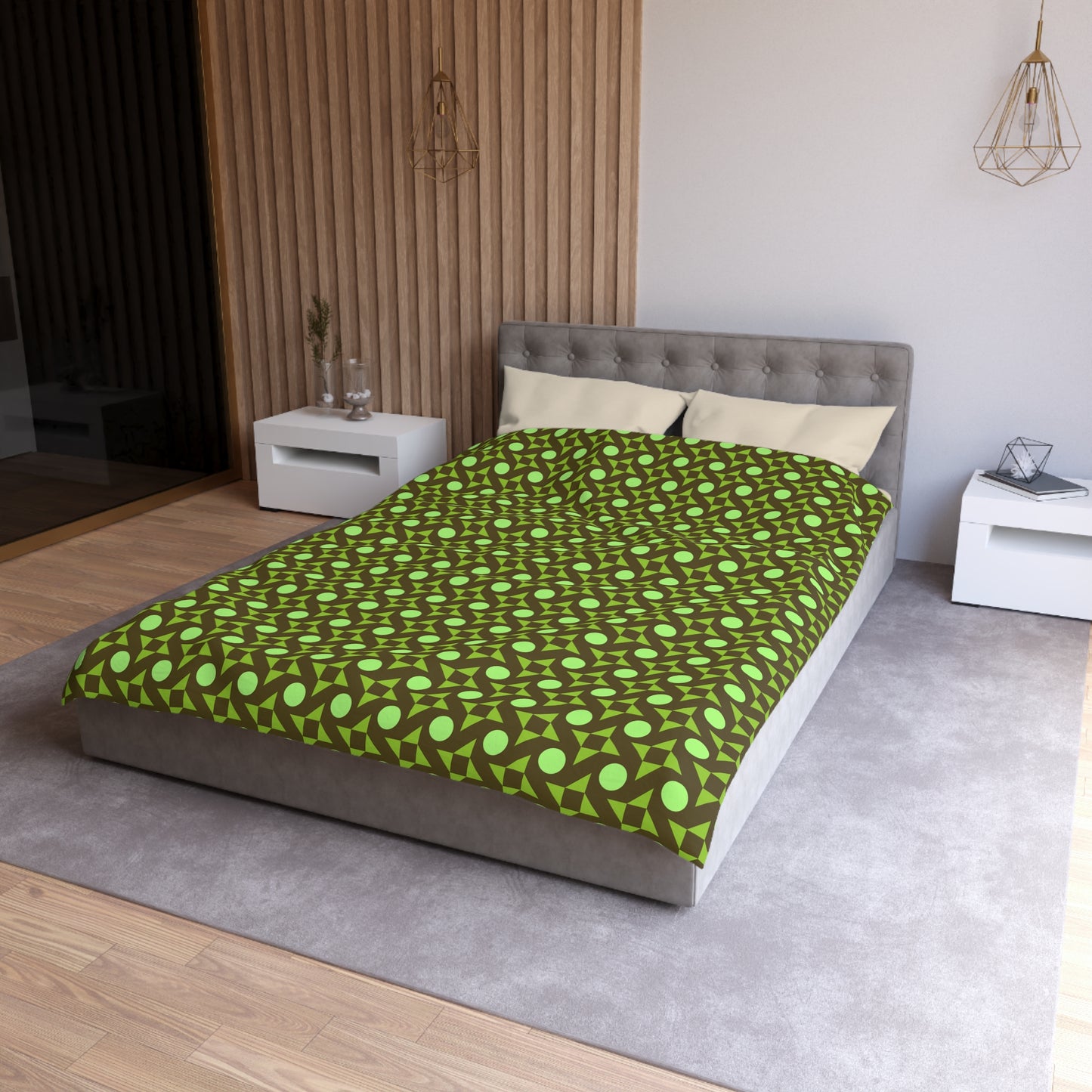 Pistachio Pinwheels Duvet Bedding Set