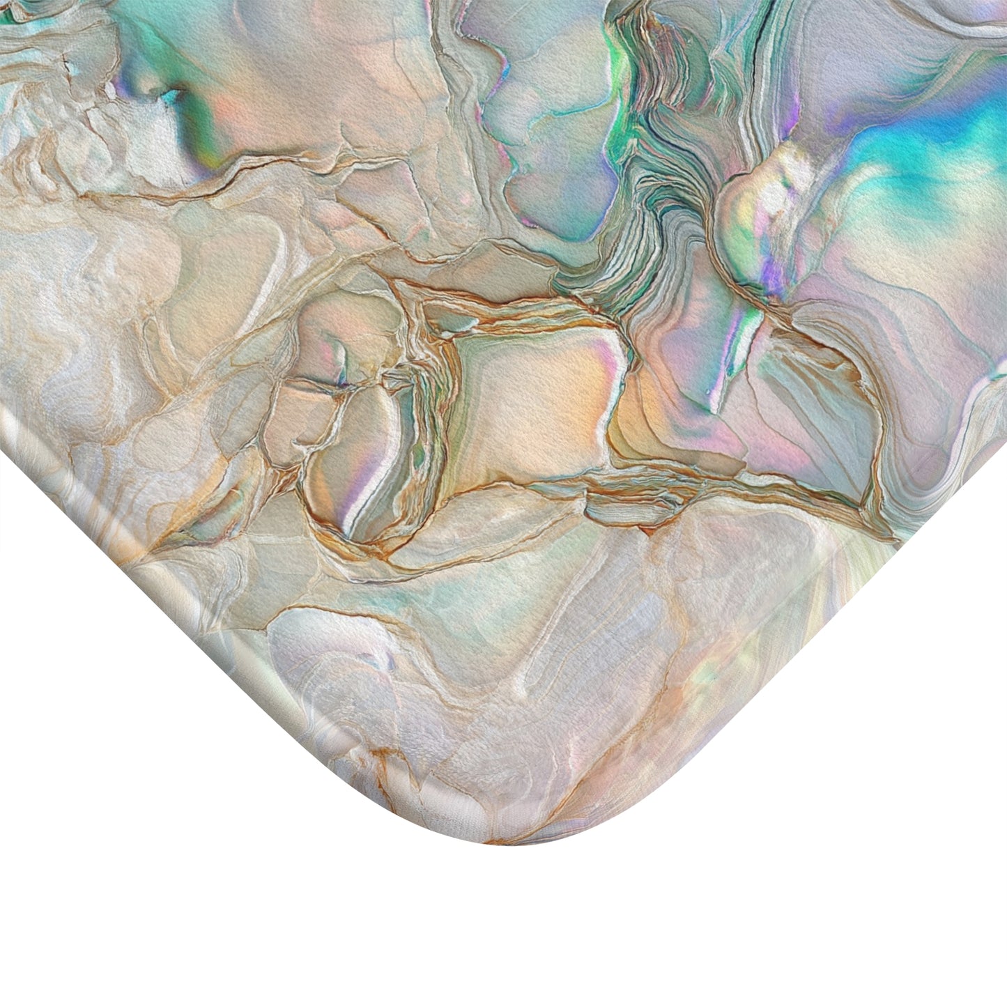 Green Opalescent Dreams Bath Mat