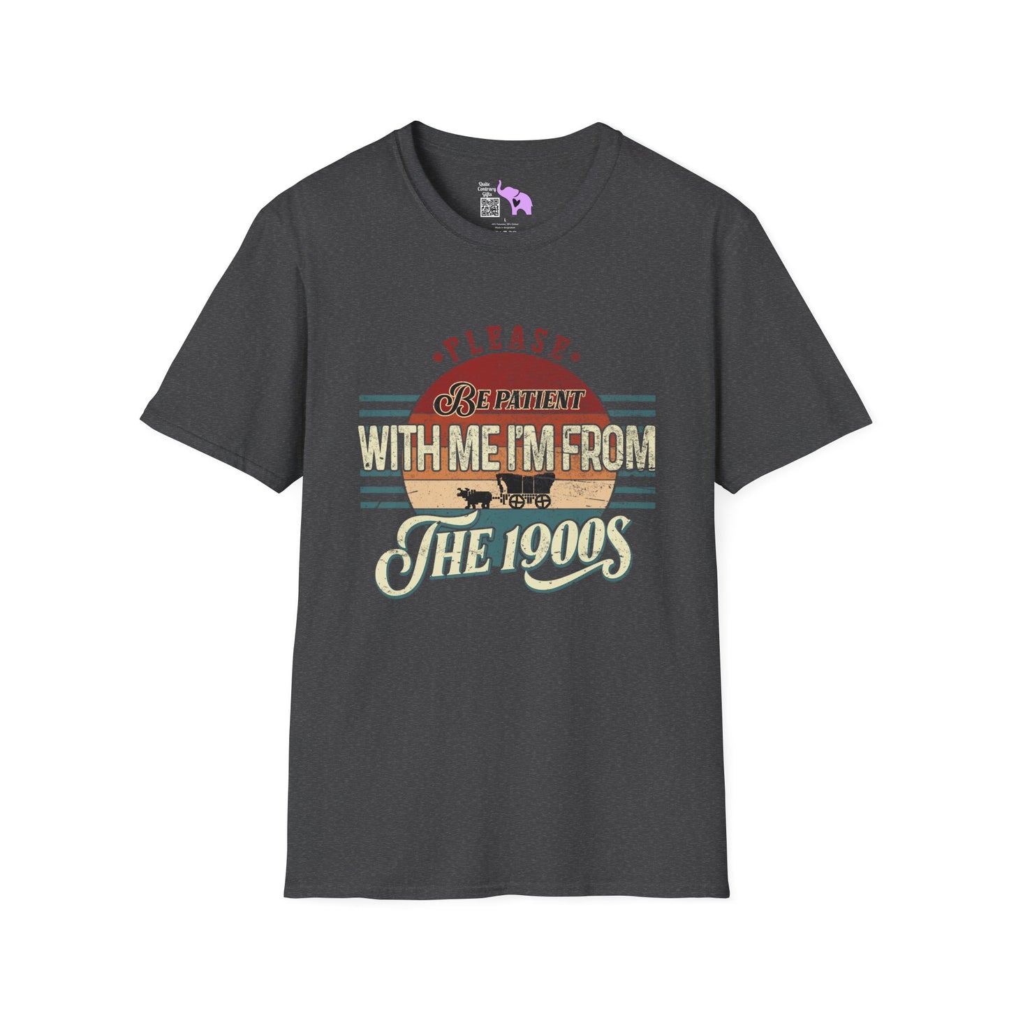 Please Be Patient With Me I'm From The 1900's (Retro Western) Adult T-shirt