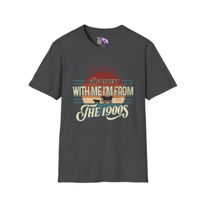 Please Be Patient With Me I'm From The 1900's (Retro Western) Adult T-shirt