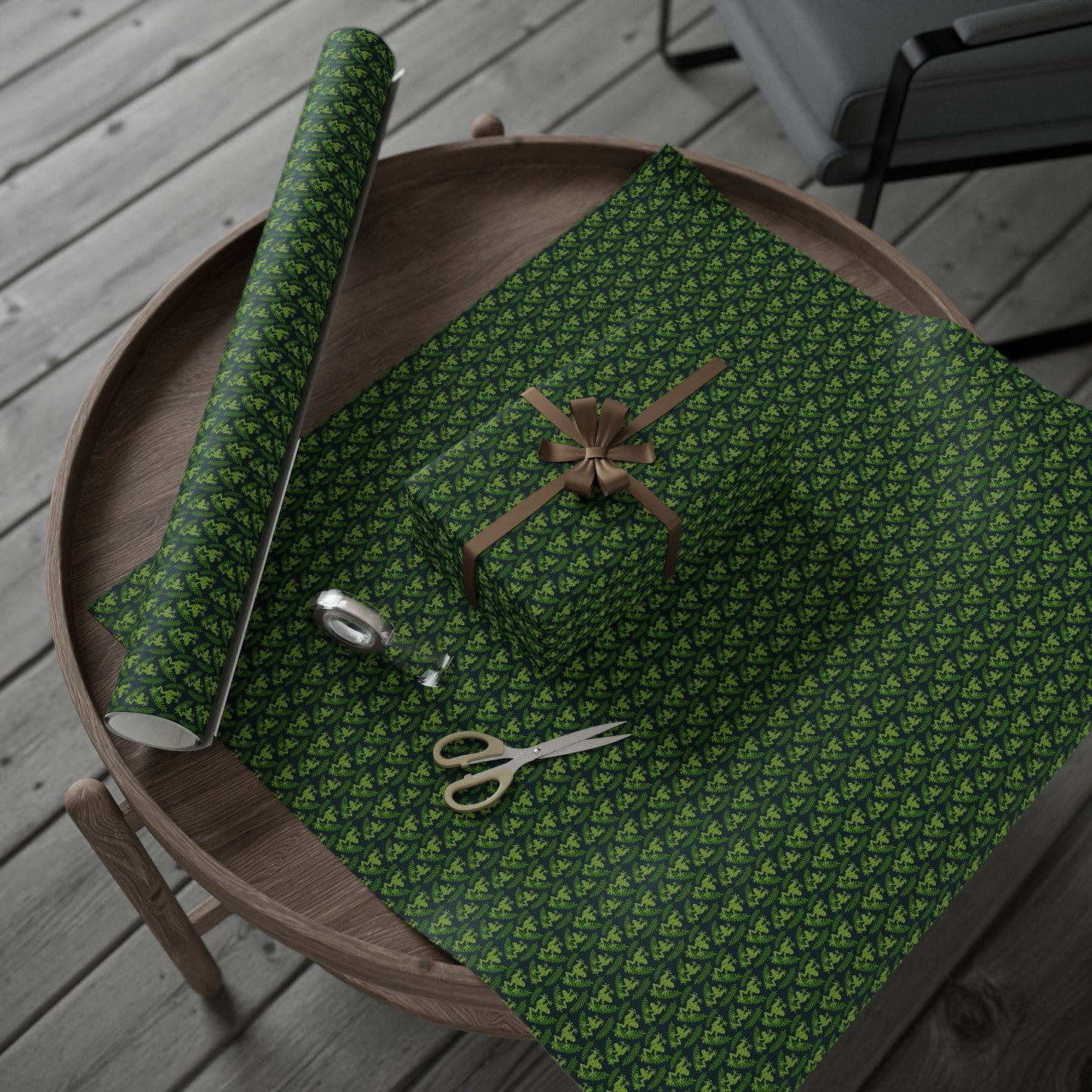 Emerald Canopy Frogs Wrapping Paper