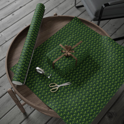 Emerald Canopy Frogs Wrapping Paper