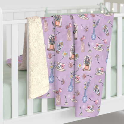 Lilac Meadow Keepsakes Fleece Blanket