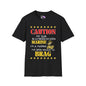 Caution My Son is a US Marine I've Been Known to Brag (Dad) Adult Softstyle T-Shirt