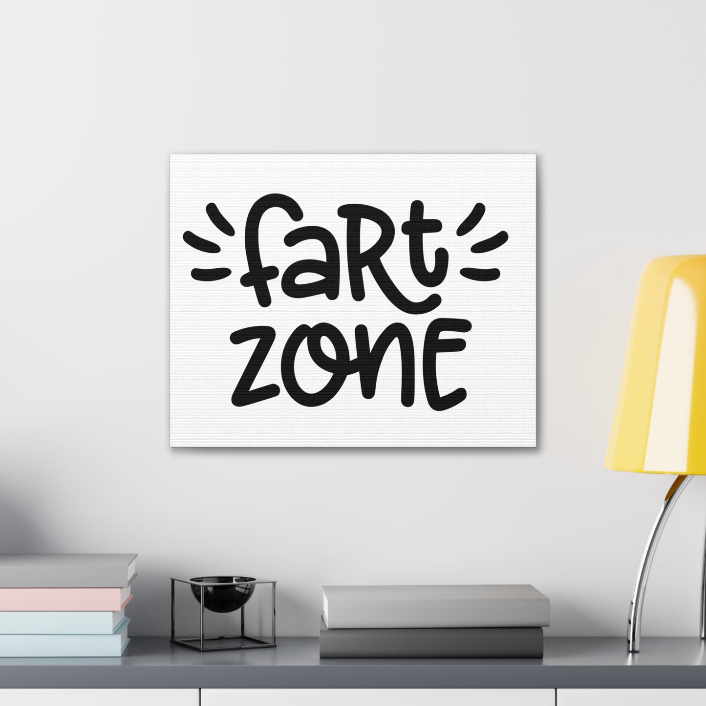 Fart Zone Canvas Horizontal Wraps w/o Frame