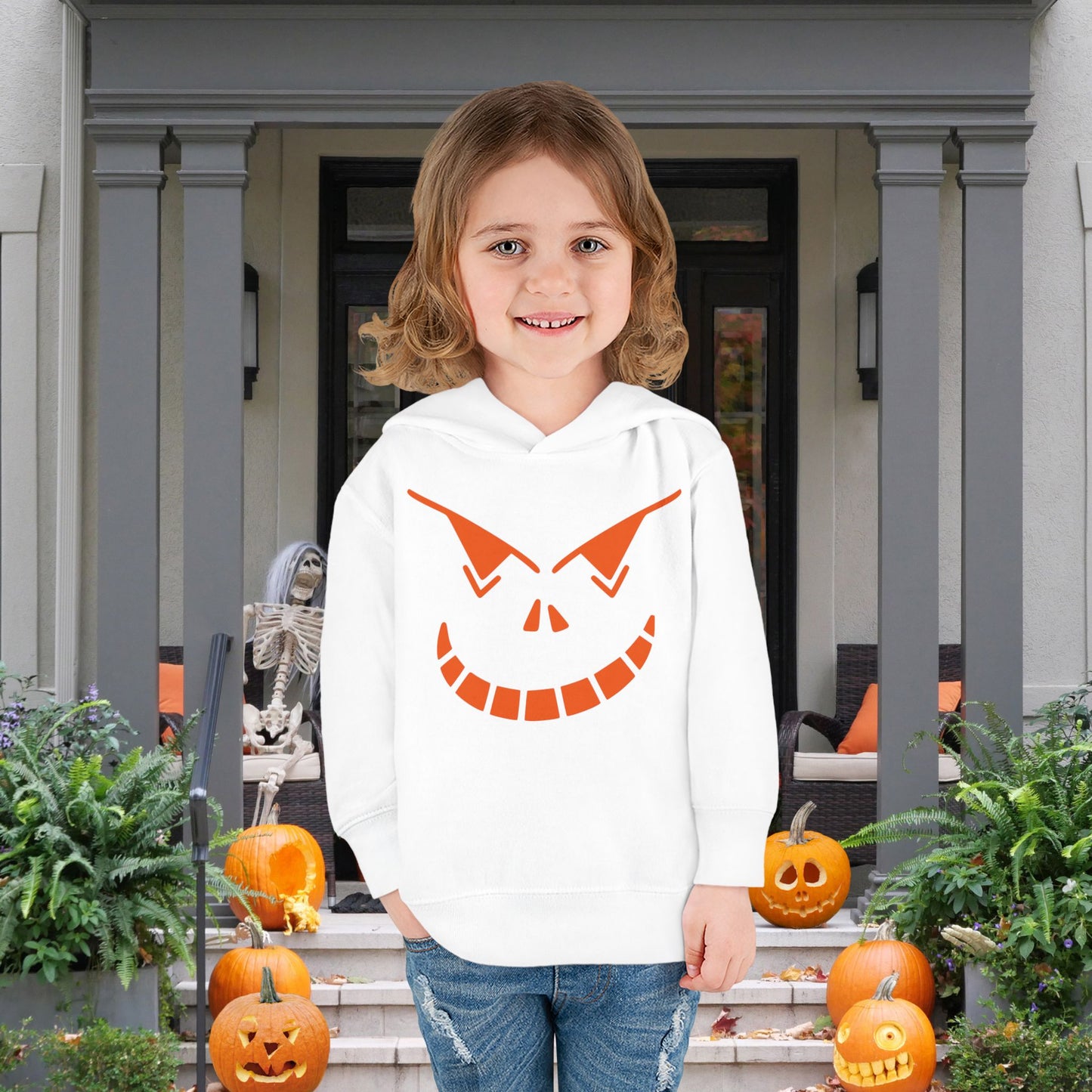Spooky Jack-O-Lantern Toddler Hoodie