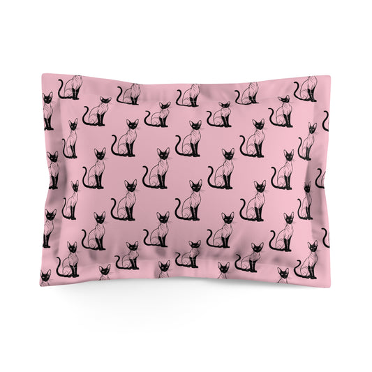 Siamese Charm – Pink Whisper Pillow Sham