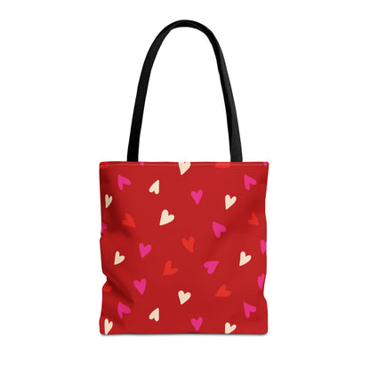 Cupid's Confetti Canvas Tote Bag