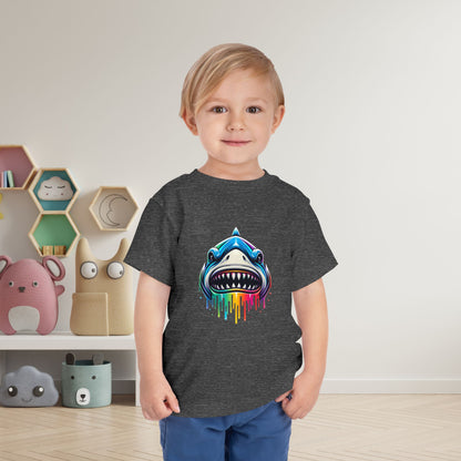 Colorful Shark Toddler Tee