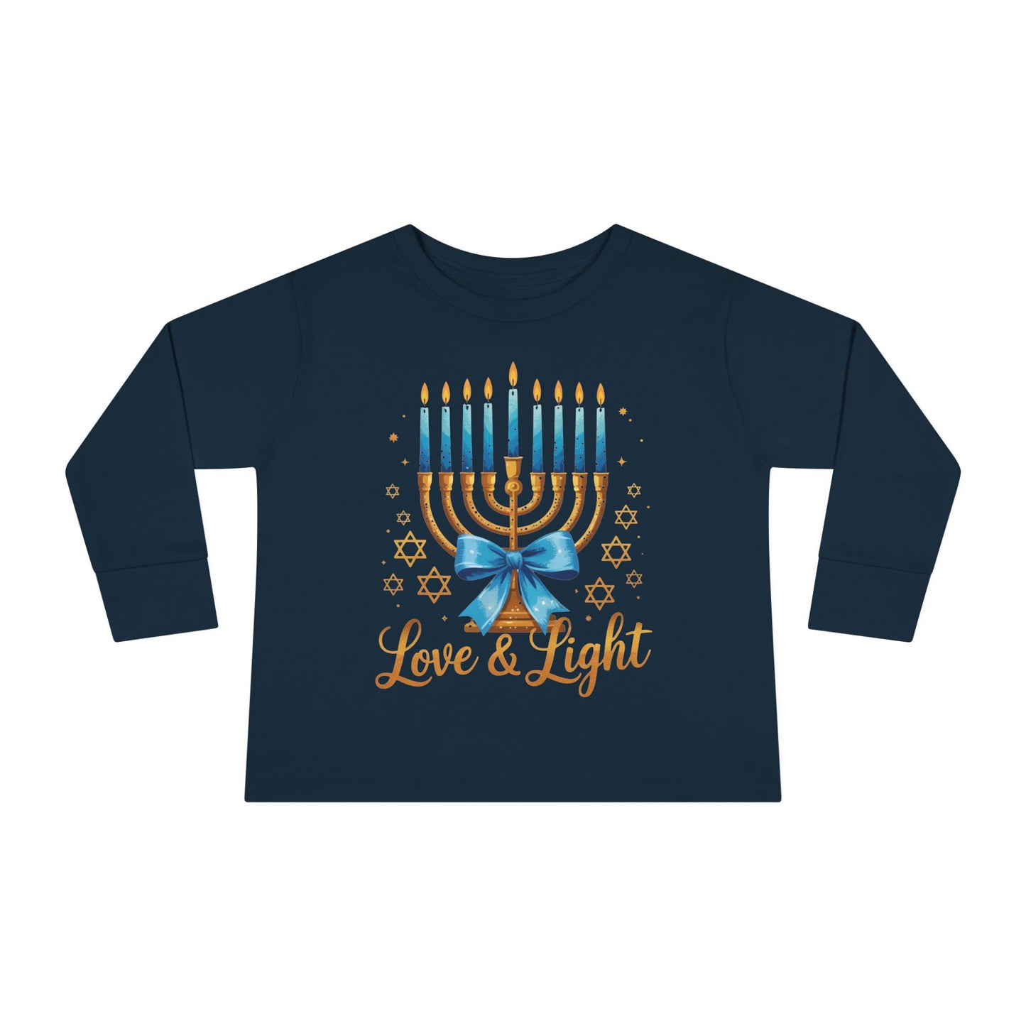Love & Light Menorah Toddler Long Sleeve Tee
