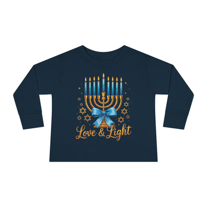 Love & Light Menorah Toddler Long Sleeve Tee