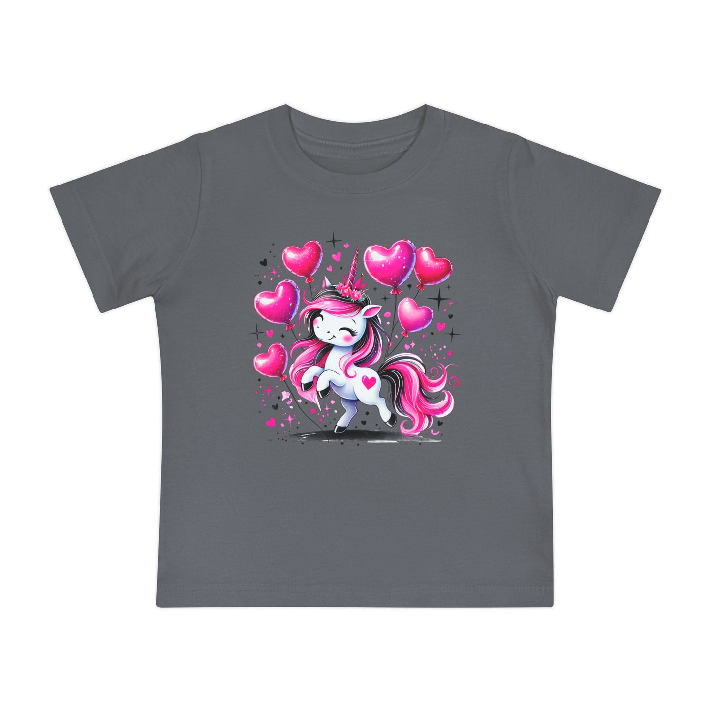 Pink & Black Unicorn Infant T-Shirt