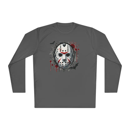 Creepy Killer Mask Adult Long Sleeve Tee