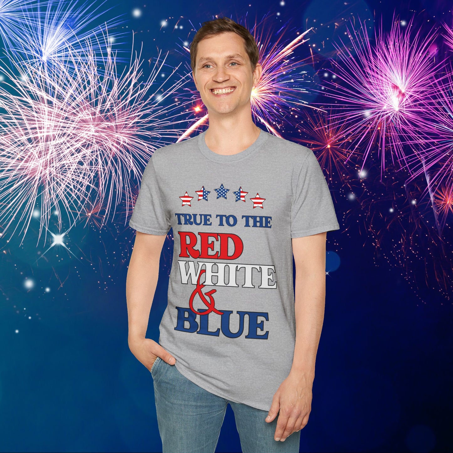 True To The Red White & Blue Adult T-shirt
