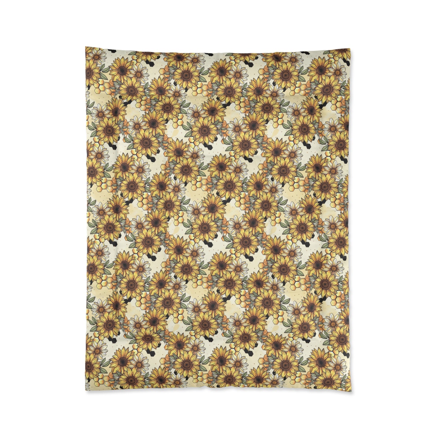 Honeycomb & Sunflowers Comforter