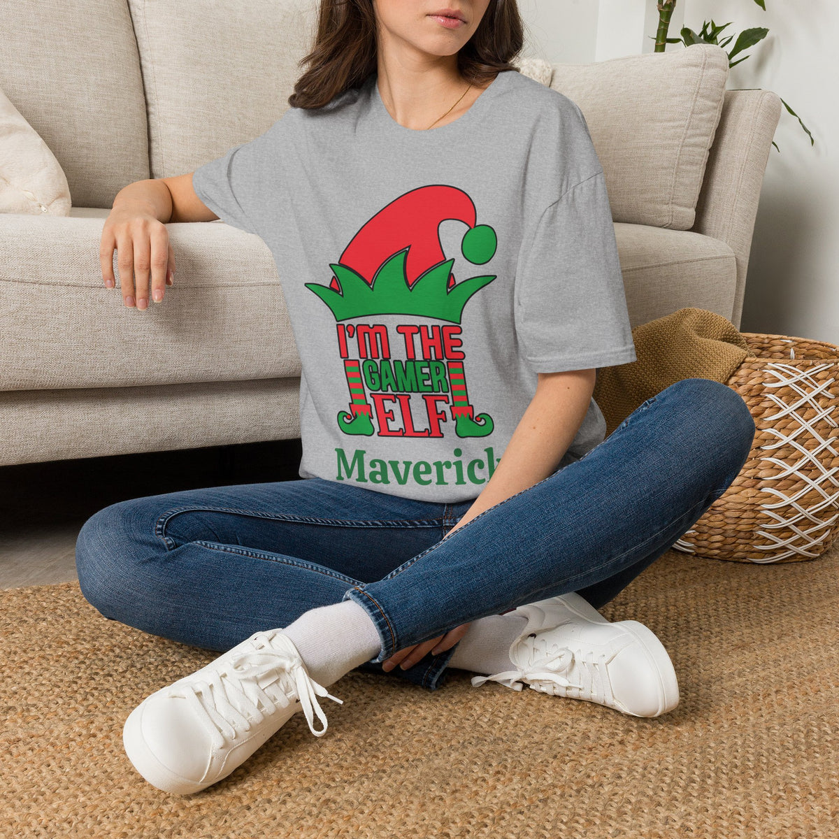 I'm The Gamer Elf Personalized Adult T-shirt
