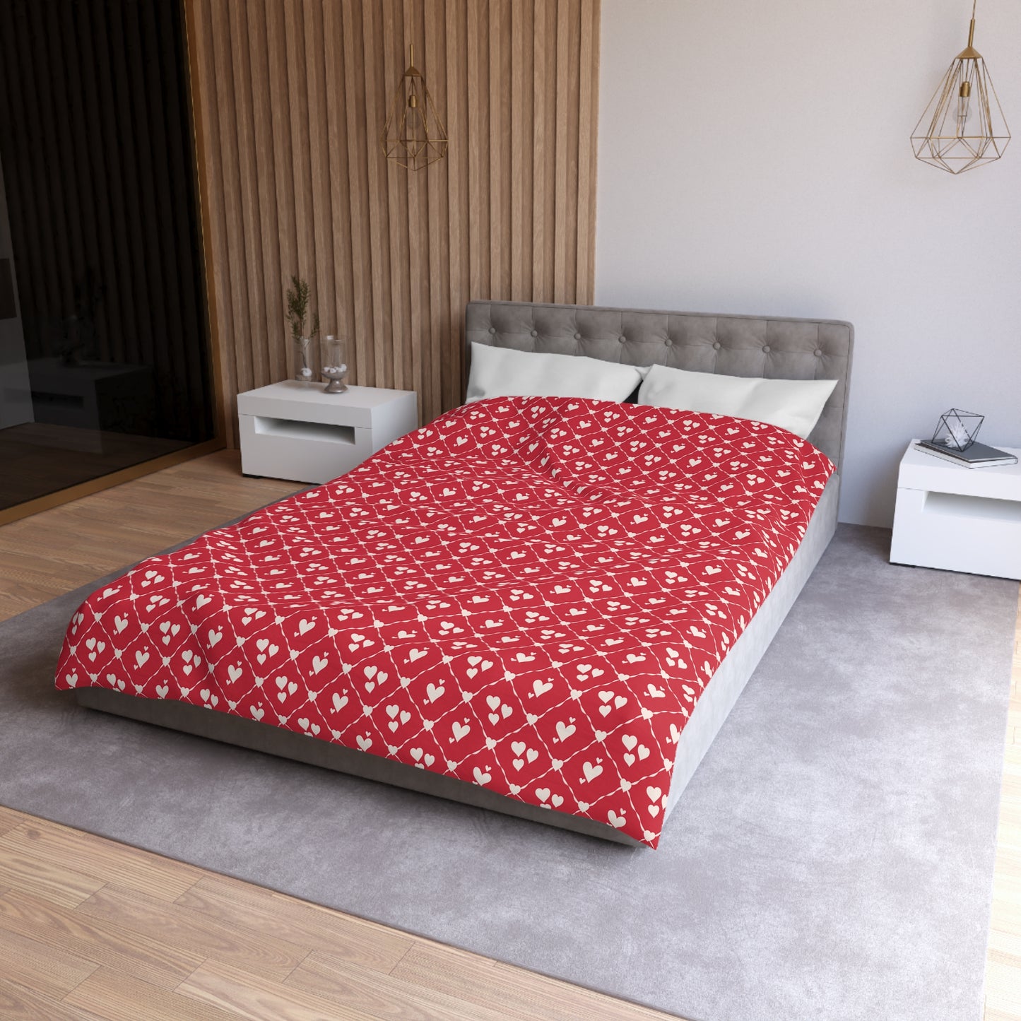 Sweetheart Trellis Microfiber Duvet Cover