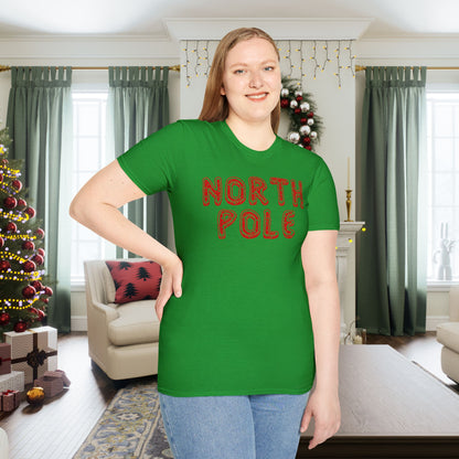 North Pole Adult T-shirt