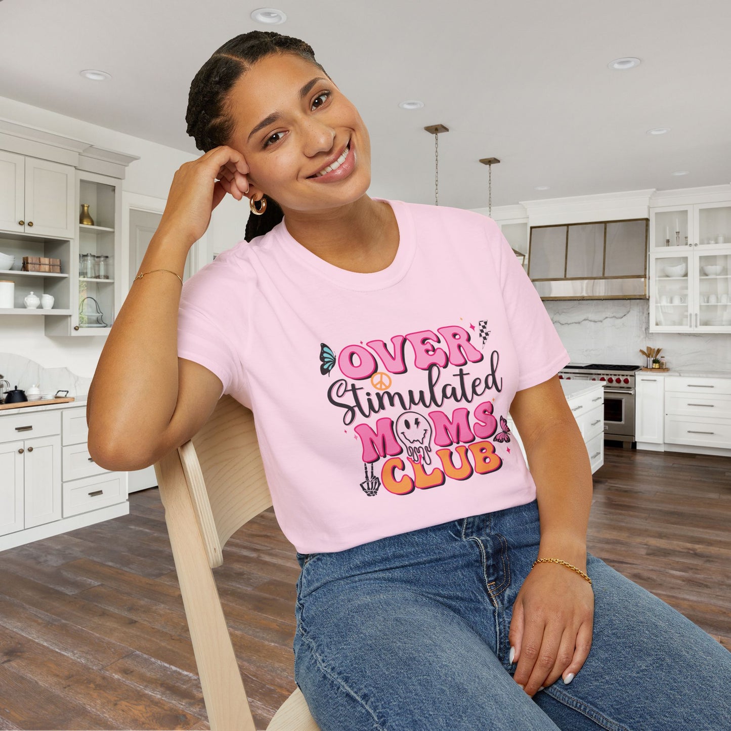Overstimulated Mom's Club Adult T-shirt