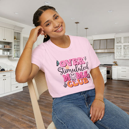 Overstimulated Mom's Club Adult T-shirt