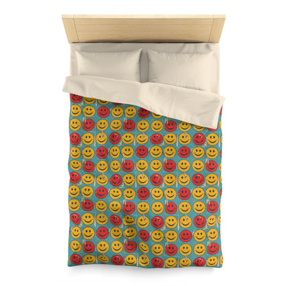 Retro Grins Microfiber Duvet Cover