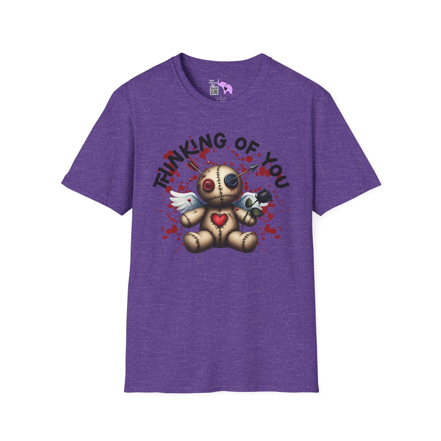 Anti-Valentine Voodoo Doll Adult T-shirt