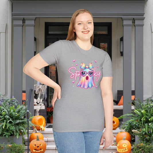 Spooky Pastel Ghost Adult T-shirt