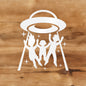 Family Alien Abduction Decal