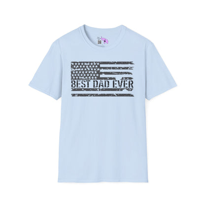 Best Dad Ever (Flag) Adult T-shirt