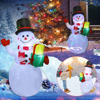 Inflatable Christmas LED Glowing Santa Tree Snowman Outdoor Lawn Decor