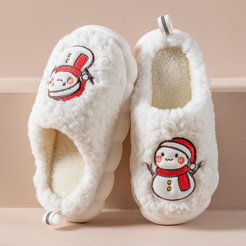 Cute Snowman Indoor Slippers