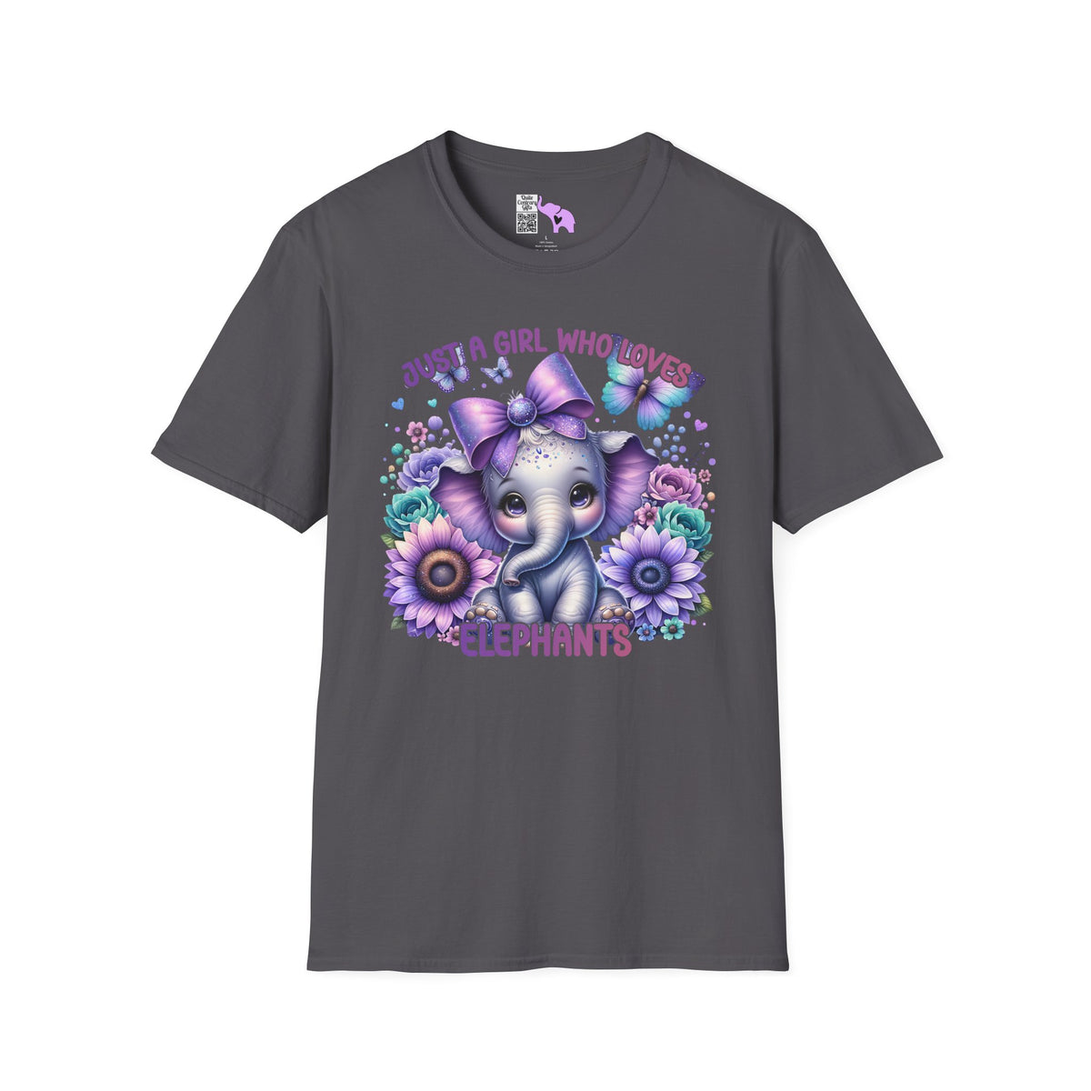 Just A Girl Who Loves Elephants Adult T-shirt