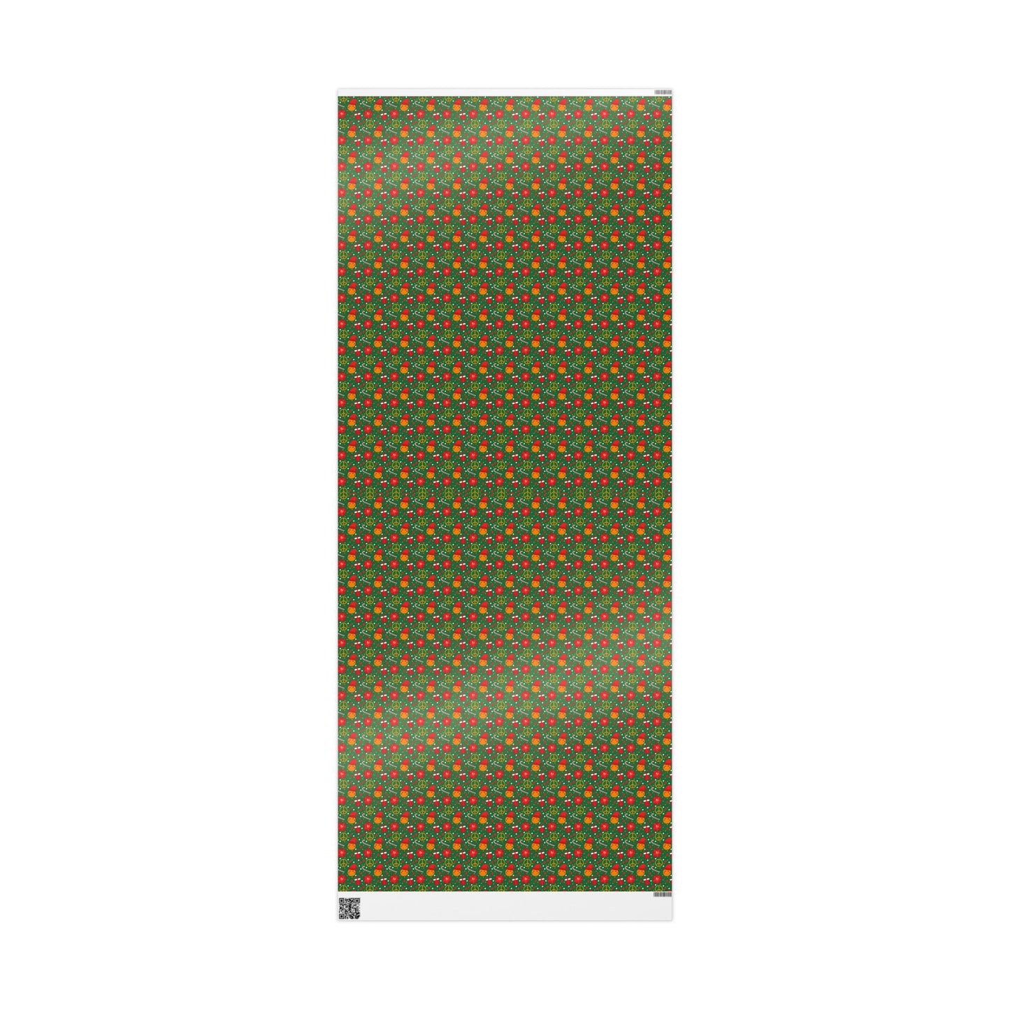 Smiley Face/Santa Hat/Poinsettia Christmas Wrapping Paper