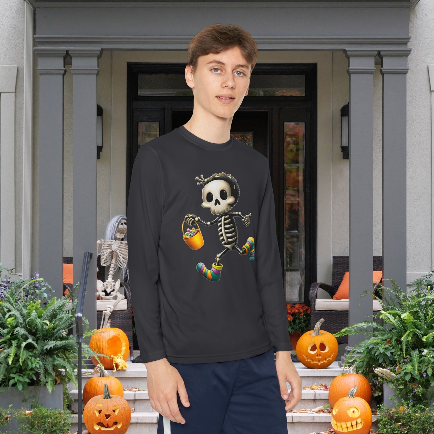 Bonesy Boo Youth Long Sleeve Tee