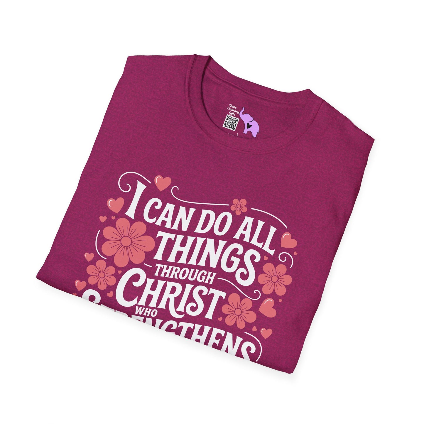 I Can Do All Things Through Christ Who Strengthens Me Adult T-shirt