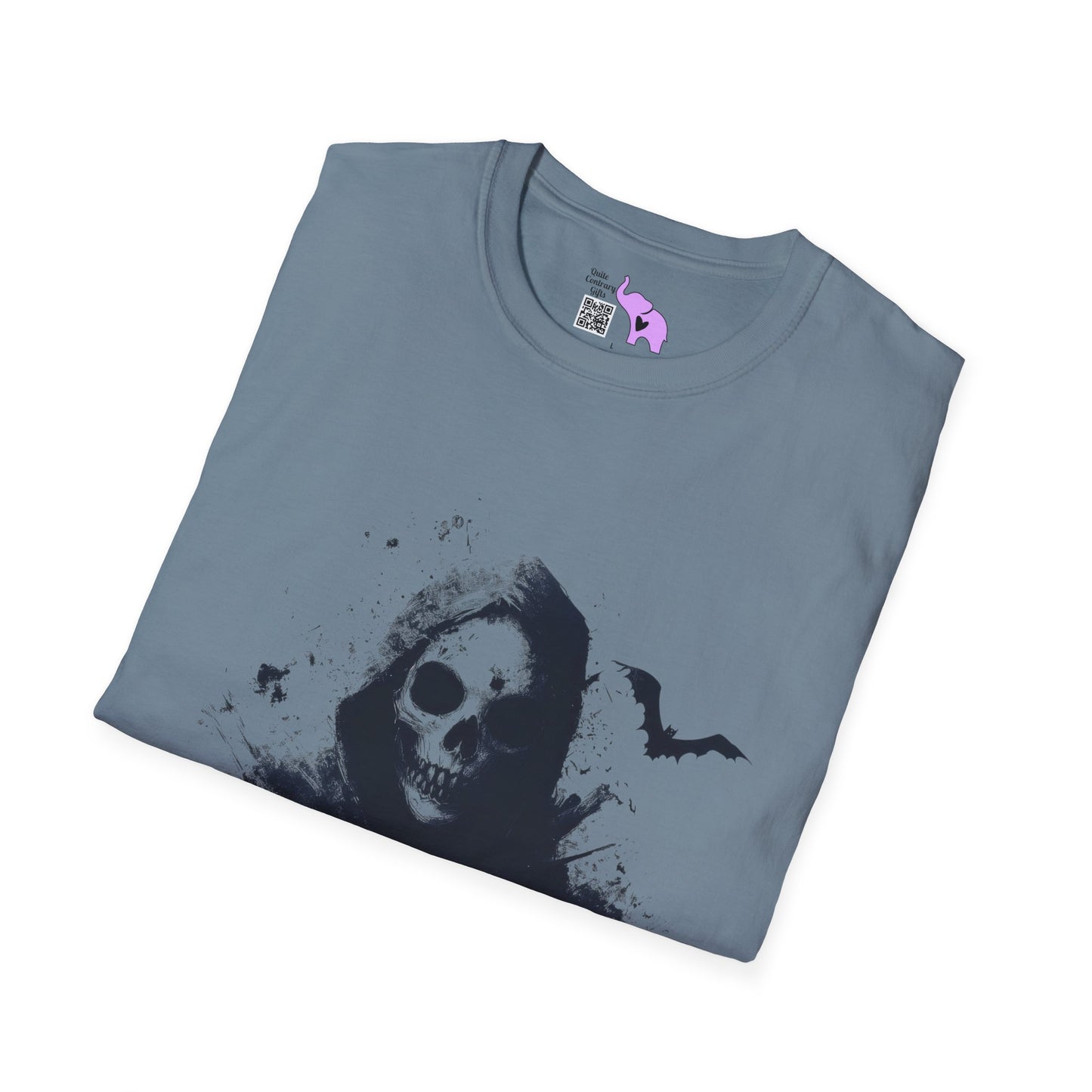 Creepy Death Skull Adult T-shirt