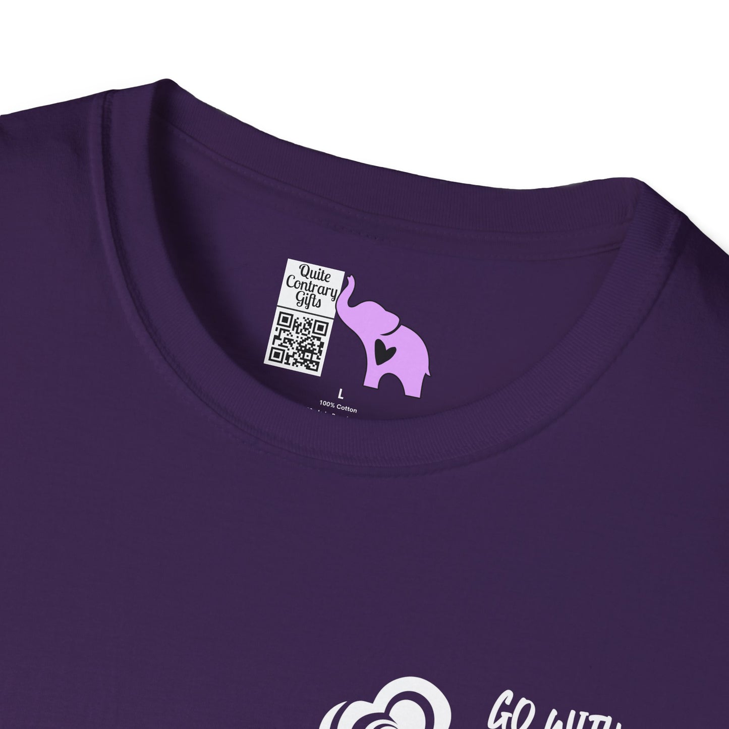 "Go With Purpose In Heart" Hinckley Quote Adult T-shirt