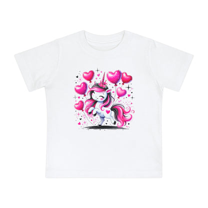 Pink & Black Unicorn Infant T-Shirt