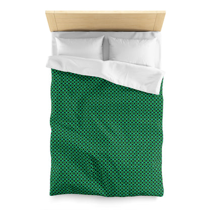 Clover Bloom Burst Microfiber Duvet Cover