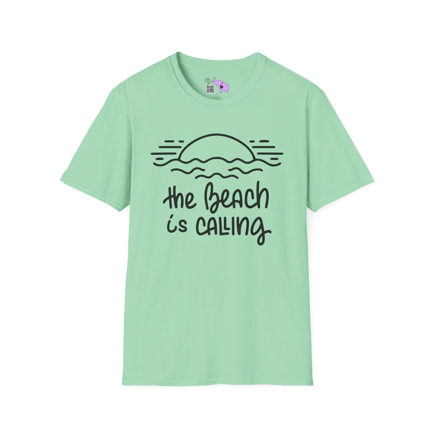 The Beach Is Calling Adult T-shirt