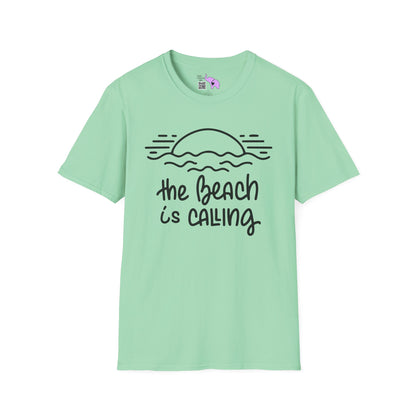 The Beach Is Calling Adult T-shirt