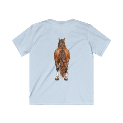 ""Front to Back Horse Lover Youth Softstyle Tee