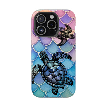 Sea Turtle Silhouette MagSafe® Compatible Tough Case for iPhone